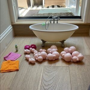 American girl doll Pink Bubble Bath Set